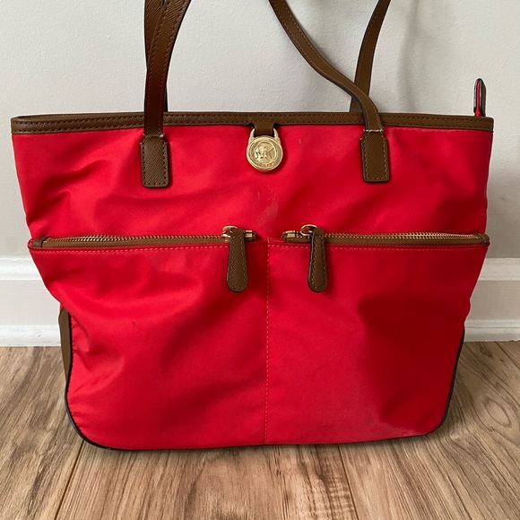 Michael Kors Nylon Shoulder Bag Red - Picture 4 of 9
